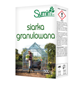Siarka granulowana do dezynfekcji i zakwaszania 500 g Sumin
