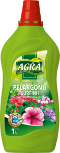 Agra  nawóz do pelargonii, surfinii oraz innych kwiatów balkonowych1L