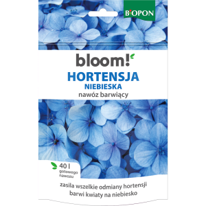 Nawóz barwiący do Hortensji NIEBIESKI BLOOM! BIOPON 200g