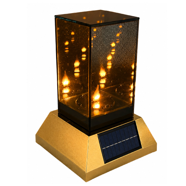 znicz solarny z efektem 3D