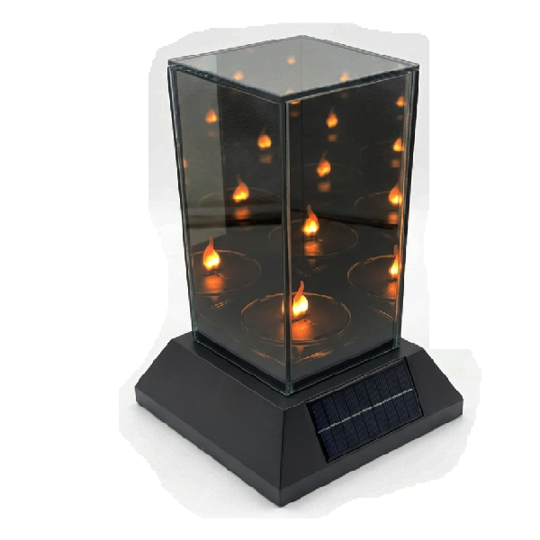 Znicz solarny kwadrat lustro
